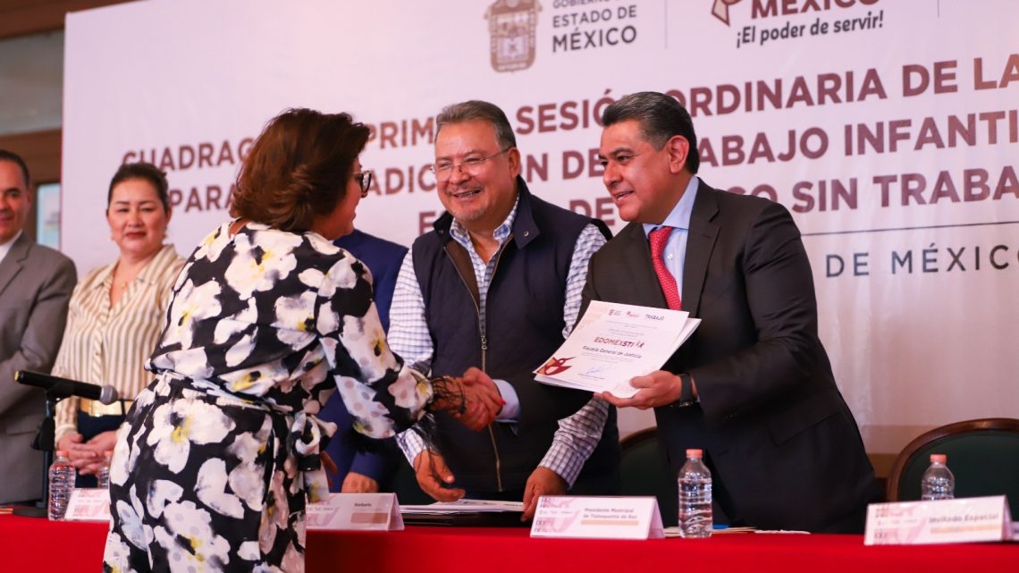 Entrega Gobierno del Edomex y de Tlalnepantla el reconocimiento “Sin Trabajo Infantil” el cual promueve el alto a la explotación infantil