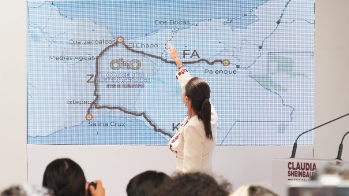 Claudia Sheinbaum anuncia ampliación del tren maya y del tren interoceánico durante su gobierno